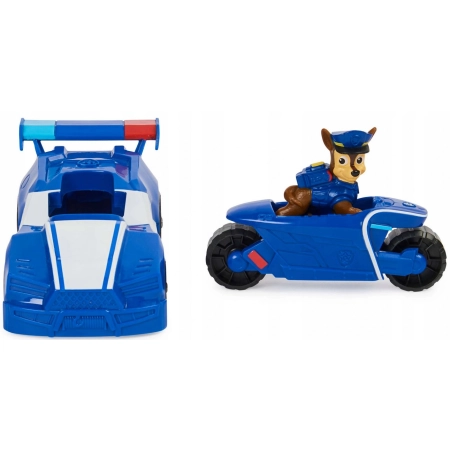 Psi Patrol Chase Samochód i motor 2w1+figurka